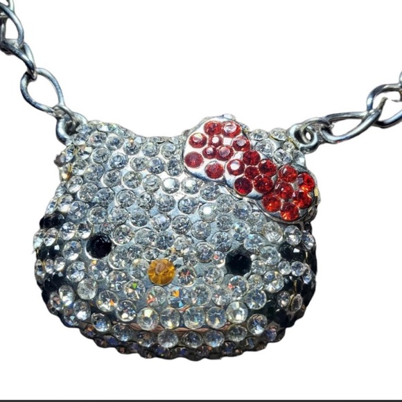 Hello Kitty Silver and Red Necklace - Picture 2 of 2